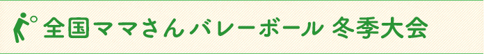 全国ママさんバレーボール 冬季大会