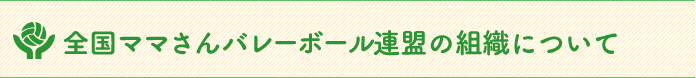 一般社団法人全国ママさんバレーボール連盟の組織について